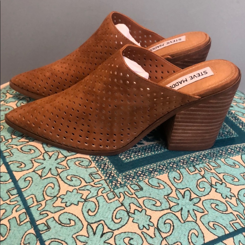 Steve Madden suede mules